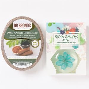 Pack Savons éponge& fleur de Crystal