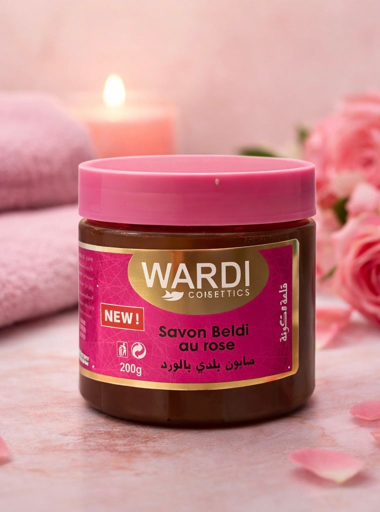 Savon noir a la rose