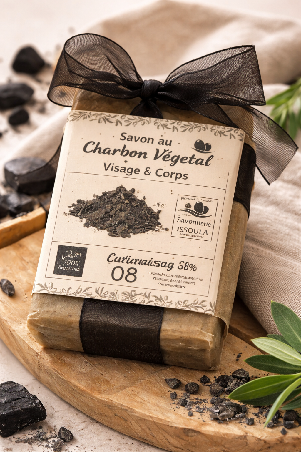 Savon au Charbon végétal- 90g