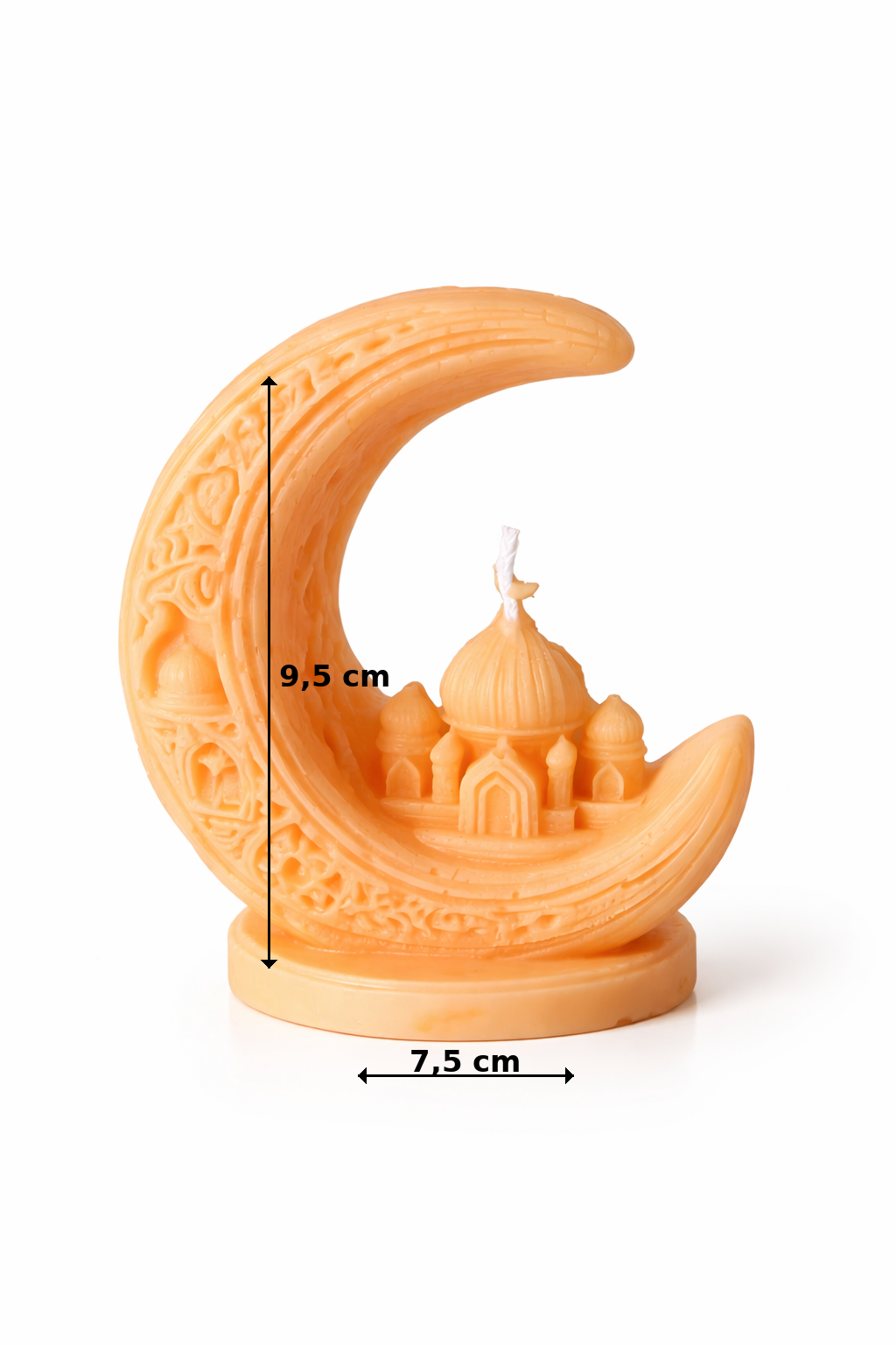 Bougie artisanale croissant de lune