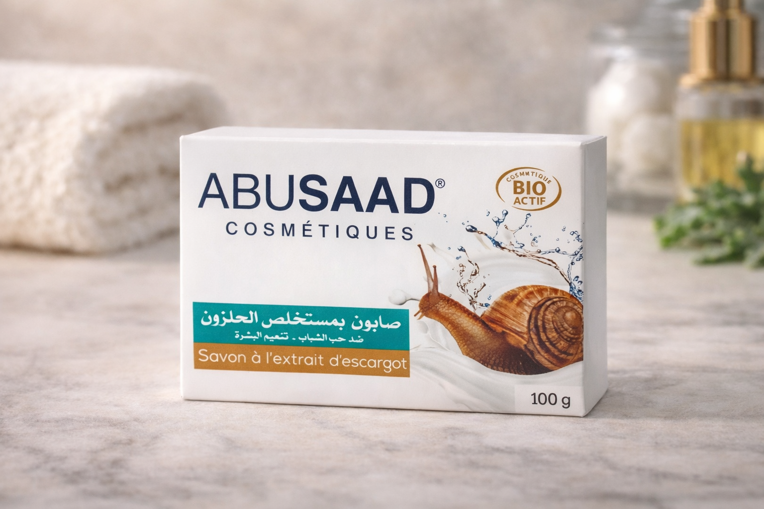 Savon à l’extrait d’escargot – Nettoyant doux, hydratation & peau souple – 100 g