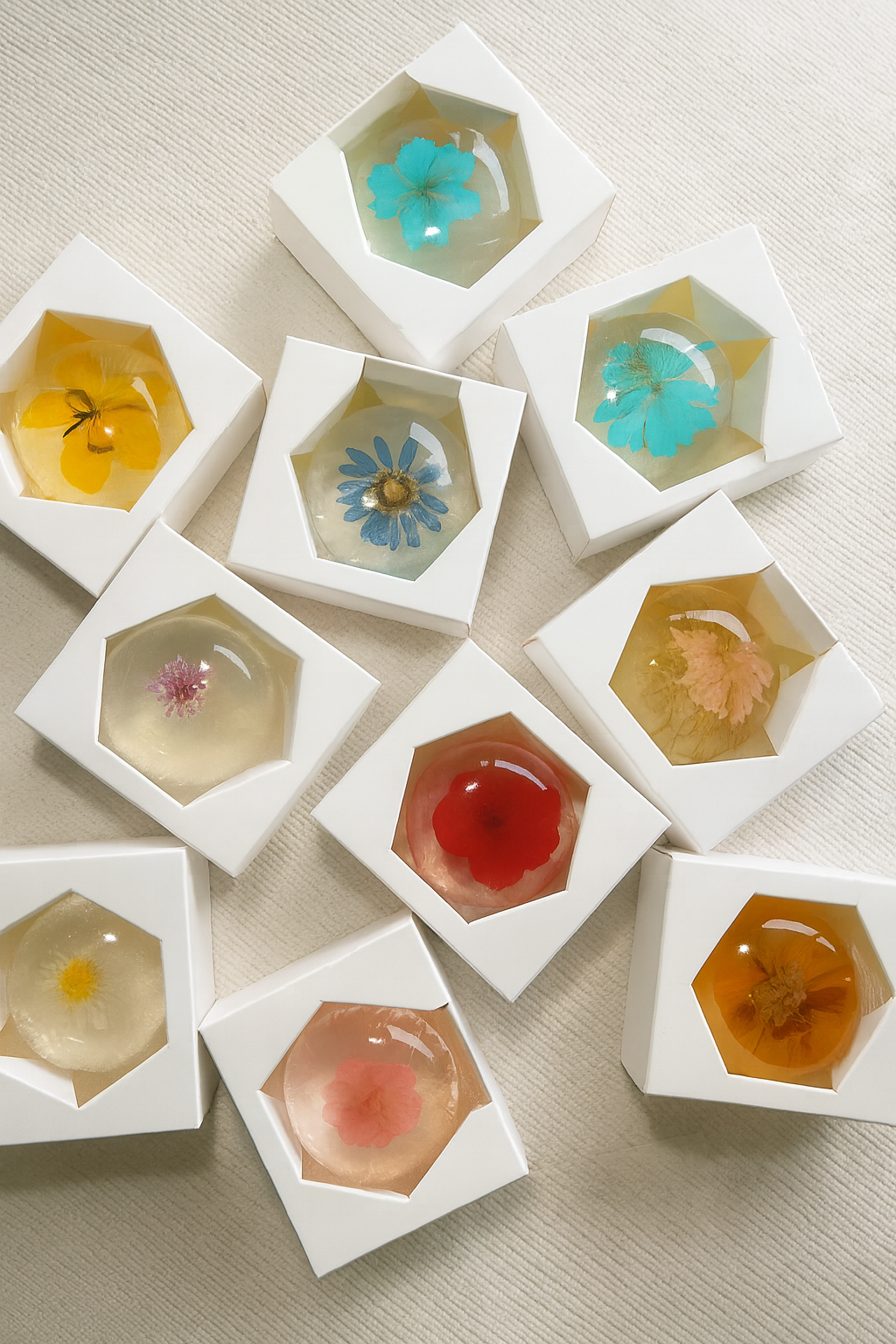 Savon Fleur Cristal (Acide Hyaluronique & Hydratation)