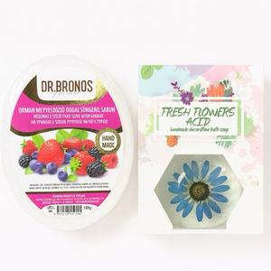 Pack Savons éponge& fleur de Crystal