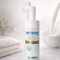Gel Nettoyant Visage au Lait de Chèvre Avec brosse silicone intégrée – Nettoie,purifie et apaise