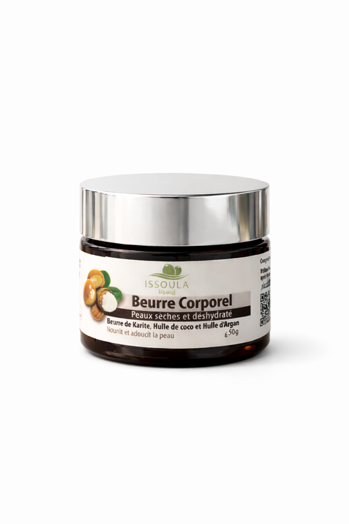Beurre Corporel Nourrissant à Base de Karité Huile de Coco et Huile d'Argan 50g