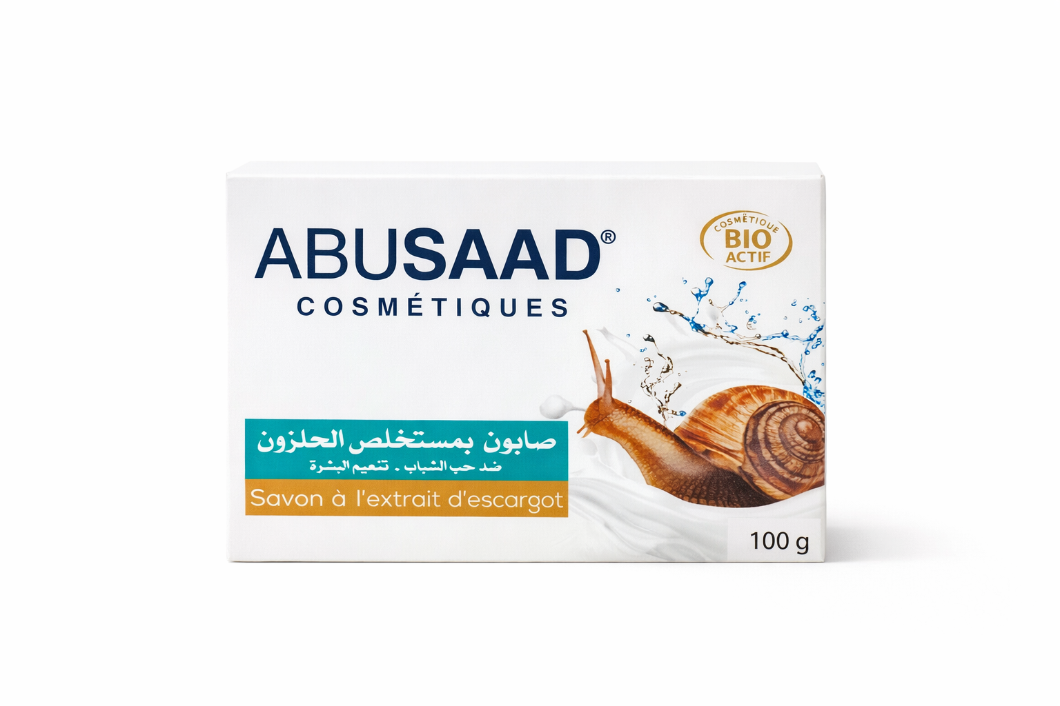 Savon à l’extrait d’escargot – Nettoyant doux, hydratation & peau souple – 100 g