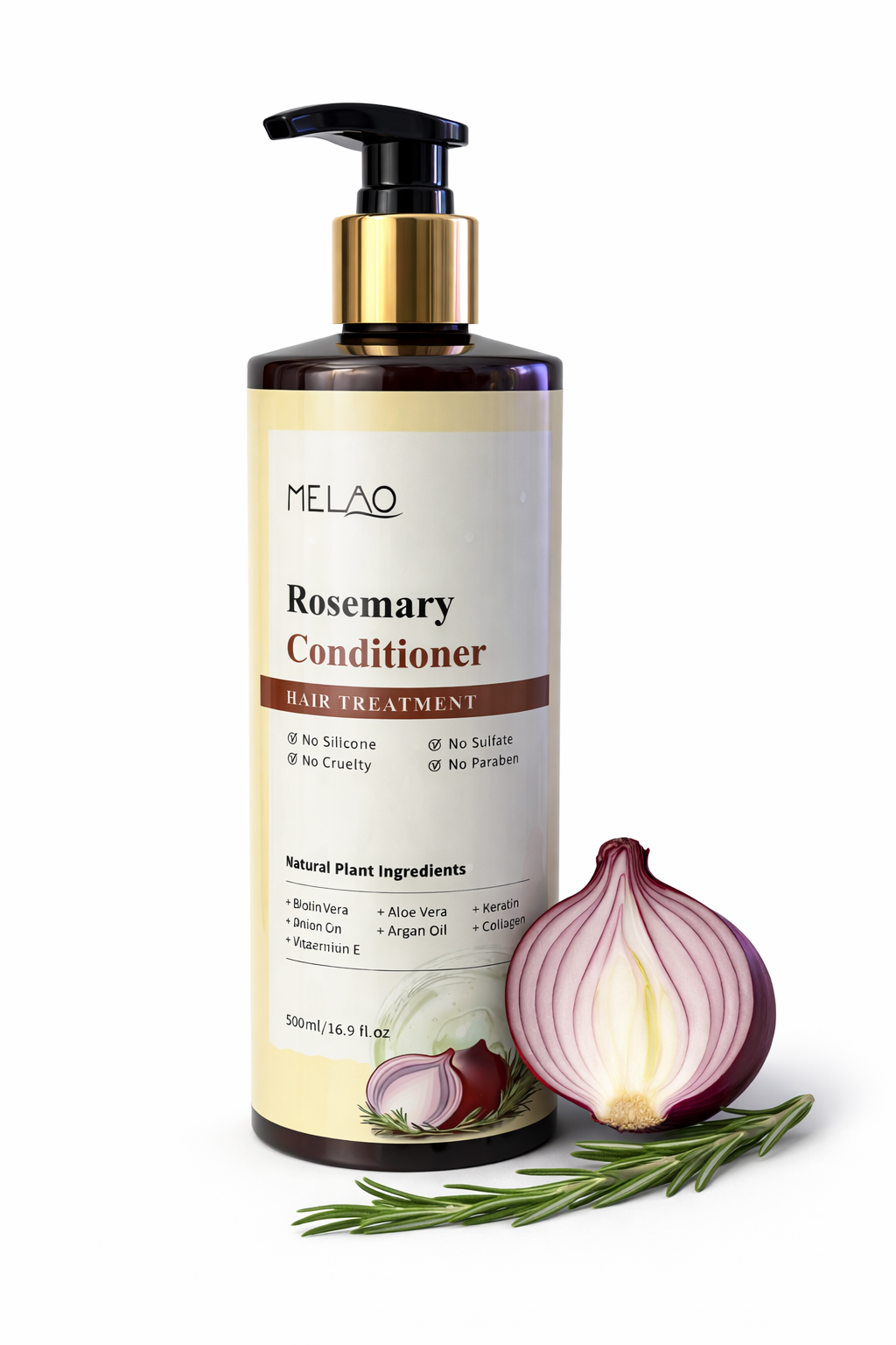 Après shampooing Romarin et oignon Rouge -500ml Format XL