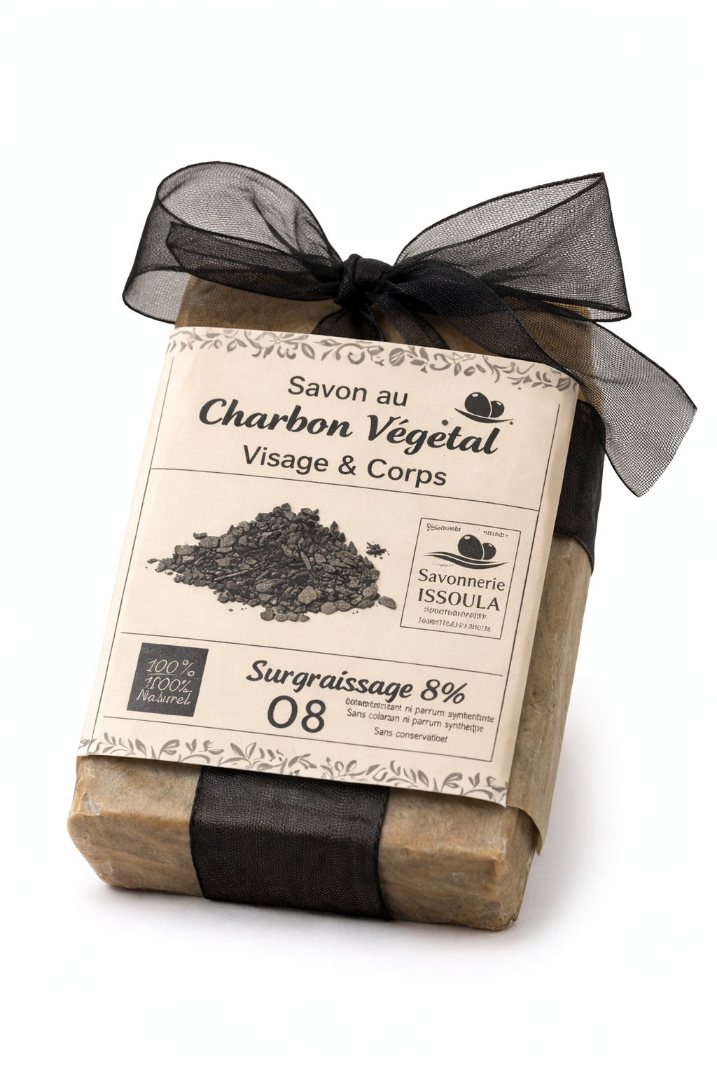 Savon au Charbon végétal- 90g